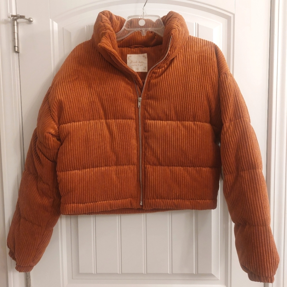 Altar'd State Corduroy Puffer Jacket